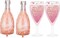 4PCS Pink Champagne Bottle & Glass Foil Mylar Balloons – Birthday, Wedding, Anniversary Party Decorations (Pink)